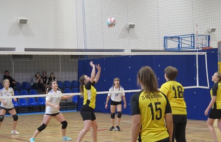 Dziewczęta z Ekonomika Mistrzyniami Powiatu w Siatk&oacute;wce. 10