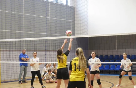 Dziewczęta z Ekonomika Mistrzyniami Powiatu w Siatk&oacute;wce. 11