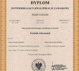Egzamin zawodowy - odbi&oacute;r świadectw. 1