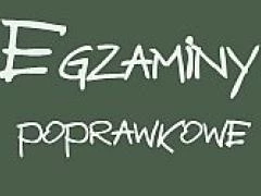 Egzaminy poprawkowe . 1